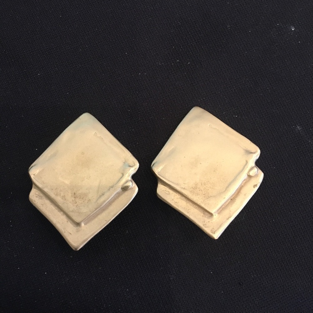 Double Square Clip-on Earring by Joanne Cooper for Ciner